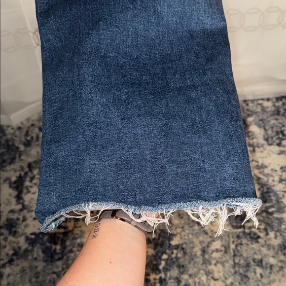 Zara Dark Blue The Marine Straight Wide Leg - Picture 3 of 6